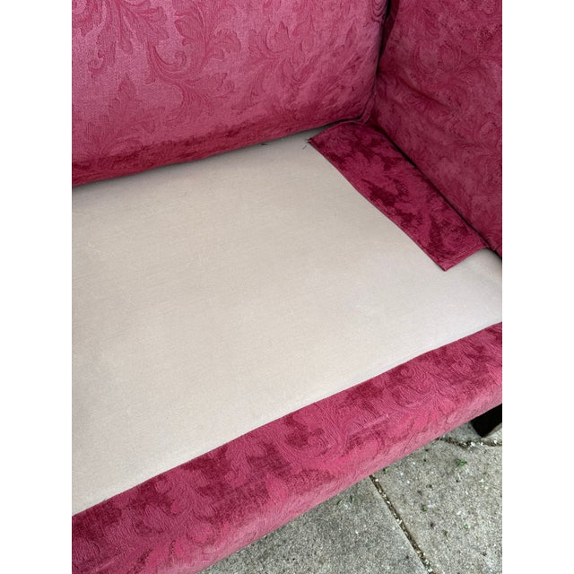 Late 20th Century Chippendale Style Camelback Sofa - New Upholstery For Sale - Image 10 of 14