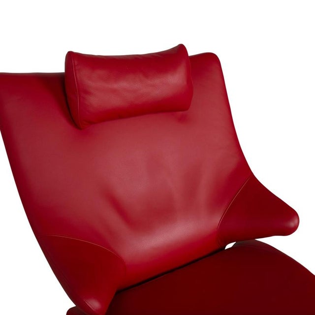 Solo 699 Armchair in Red Leather from Wk Wohnen For Sale - Image 9 of 16