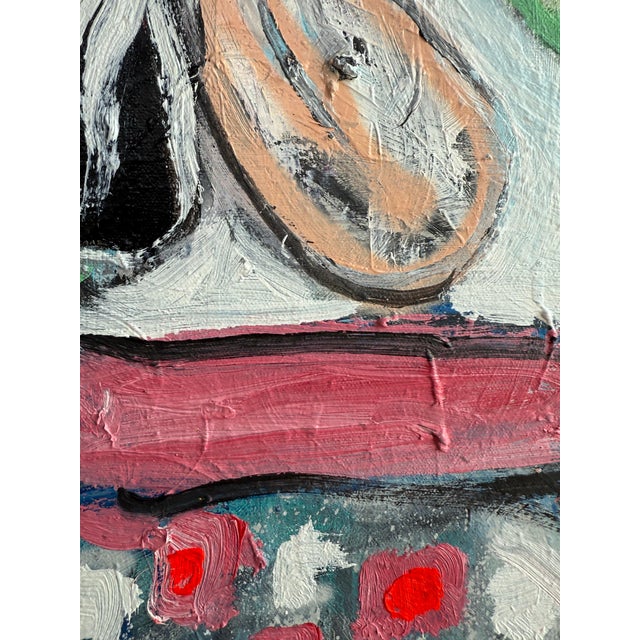 Scott Harper Mixed Media Painting titled “Pyro #2” 32 x 32 2024 For Sale - Image 9 of 10