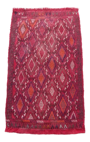 Small Turkish Jajim Kilim Rug 1'10" X 3'1"