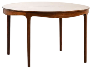 Dining Table in Rosewood attributed to Ole Wanscher, 1945