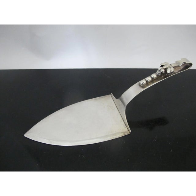 F Ramirez Mexico Sterling Silver Blossom Handle Pastry Dessert Pie Server For Sale In Portland, OR - Image 6 of 6