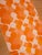 Mid-Century Modern German Curtain Fabric Bale in Orange, 1970s For Sale - Image 4 of 8
