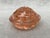 Early 20th Century Pink Footed Depression Glass Flower Pin Frog For Sale - Image 4 of 12