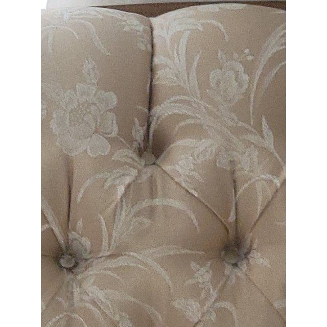 Beautiful French Provincial style chair. Lovely Beige and White soft floral print. This furniture was acquired almost 40...