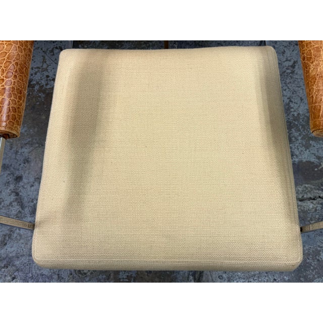 Metal Milo Baughman for Thayer Coggin Model 1188 Armchairs, Set of Four For Sale - Image 7 of 12