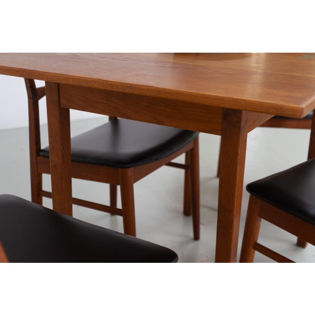 Mid-Century Danish Compact Folding Oak Dining Table attributed to Børge Mogensen, 1950s For Sale - Image 17 of 18