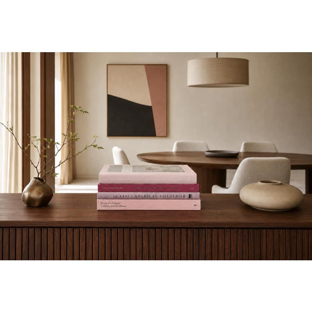 Modern Blush Arts ColorStak, S/4. Features a blend of four authentic hardback books published 1990-Present all displayed...
