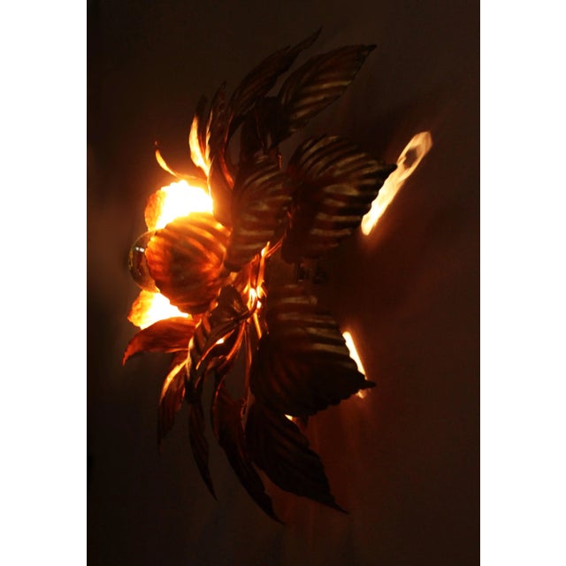 Masca Floral Wall Light, 1970s For Sale - Image 4 of 11