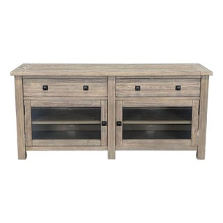 Pottery Barn Benchwright Seadrift Media Console For Sale