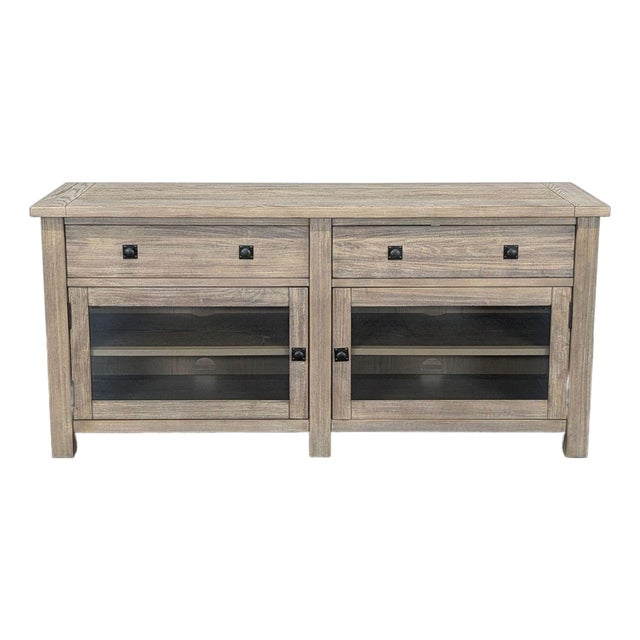 Pottery Barn Benchwright Seadrift Media Console For Sale