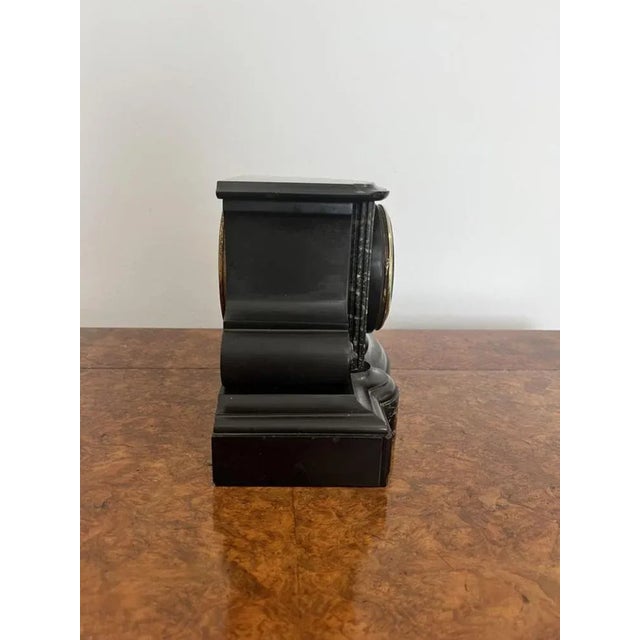 Antique Victorian Eight Day Mantle Clock, 1880 For Sale - Image 4 of 9