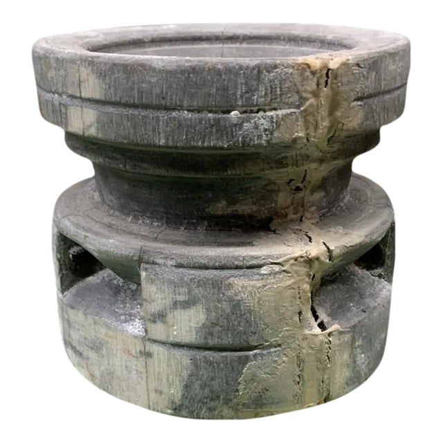 Vintage Indian Seed Extractor Candle Holder For Sale