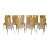 Large Burr Satinwood X10 Dining Chairs from Giorgio Collection, Set of 10 For Sale