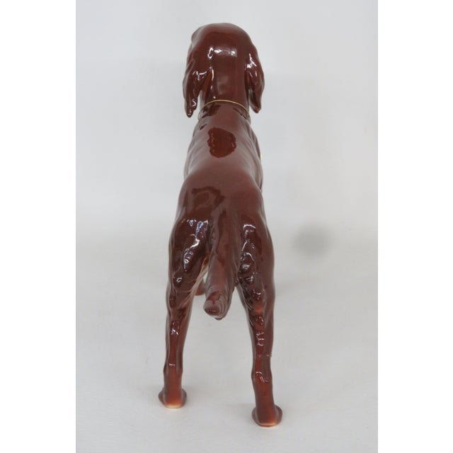 Vintage Goebel Ch622 Irish Setter Hand Painted Porcelain Dog Figurine 4699b For Sale - Image 13 of 18