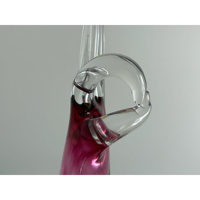 Cristalleria d'arte Ann Primrose Murano Glass Hand Sculpture - Pink Blown Glass OK Sign For Sale - Image 9 of 9