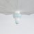 Metal Vintage Handmade White and Light Blue Iron 8-Light Pendant Chandelier For Sale - Image 7 of 13