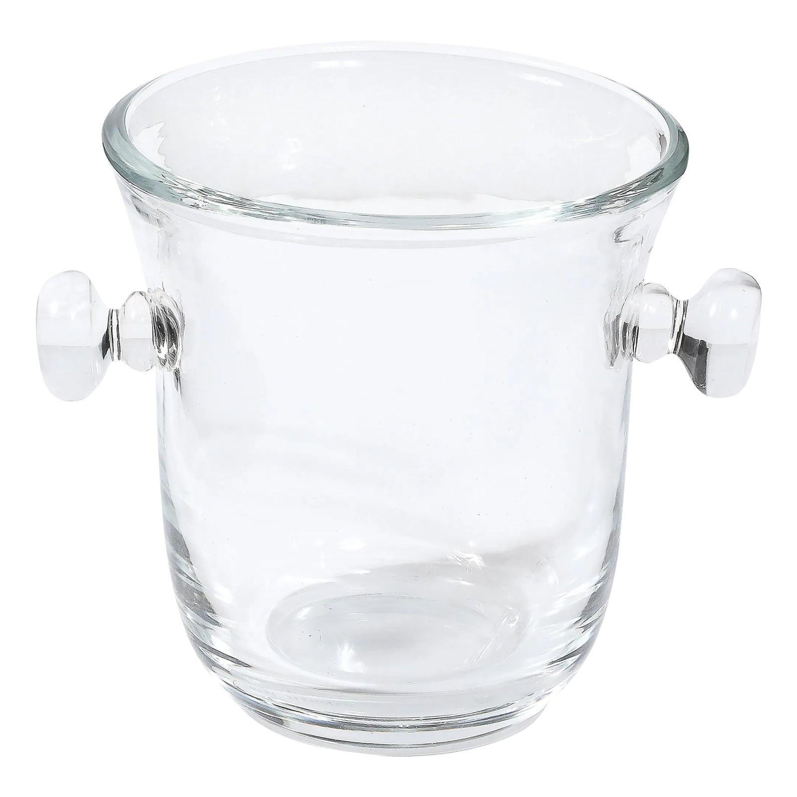 Mid-Century Modernist Glass Ice Bucket Signed Karl Springer | Chairish