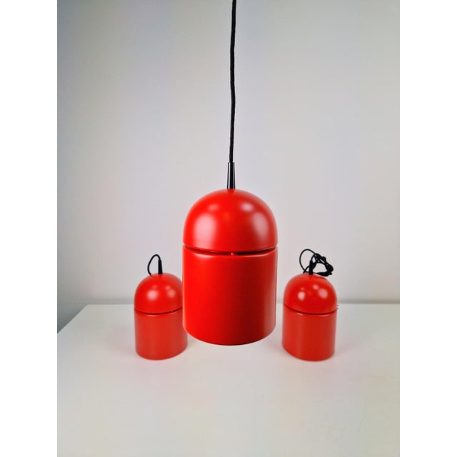 Vintage Uni Pendant Lamps by Vagn Dyring for Nordisk Solar, 1970s, Set of 3 For Sale - Image 9 of 14