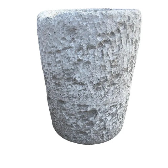 Contemporary Cantera Stone Planter For Sale - Image 3 of 6