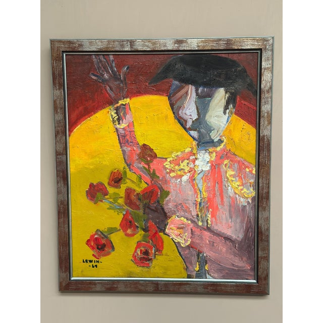 Gösta Lewin, Matador, 1969, Oil Painting on Canvas, Framed For Sale - Image 6 of 18