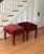 1970s 1970s Sculptural Arched Leg Rectangular Red Velvet Ottomans - A Pair For Sale - Image 5 of 12