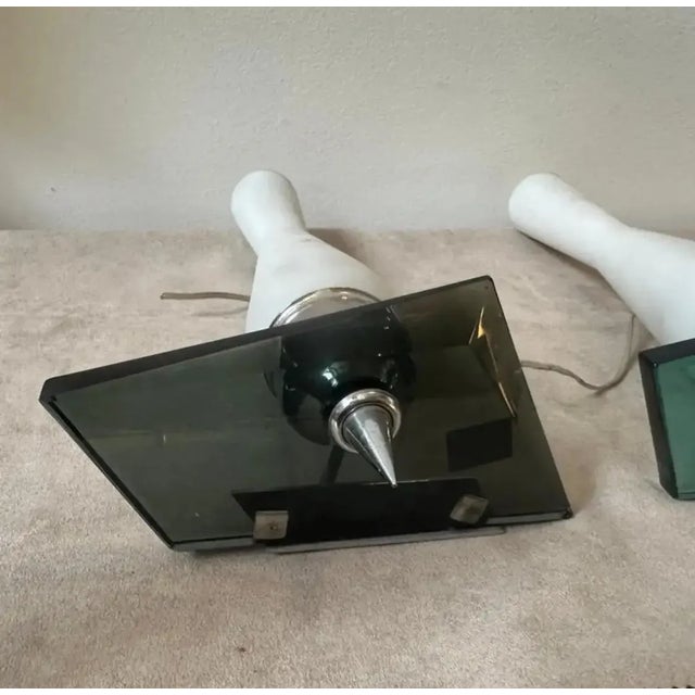 Set of Two 1960s Fontana Arte Style Mid-Century Modern Italian Wall Sconces For Sale - Image 6 of 11