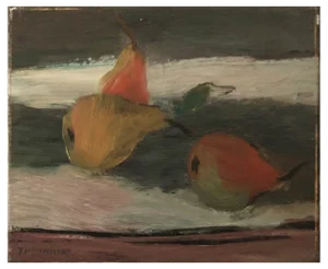 Herbert Theurillat, Nature morte aux poires, 1944, Oil on Canvas