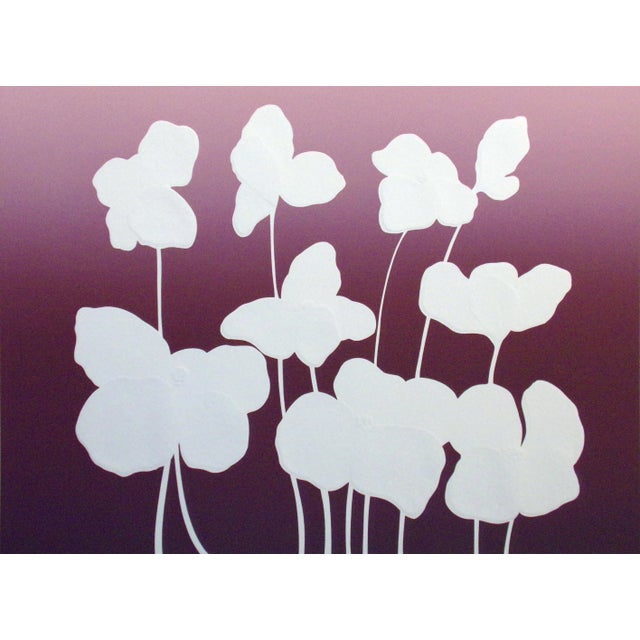 Contemporary Lee White "Wildflowers Ii" Hand Signed & Numbered Artwork Serigraph For Sale