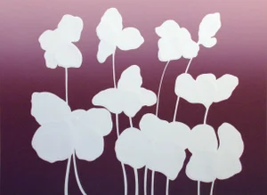 Contemporary Lee White "Wildflowers Ii" Hand Signed & Numbered Artwork Serigraph