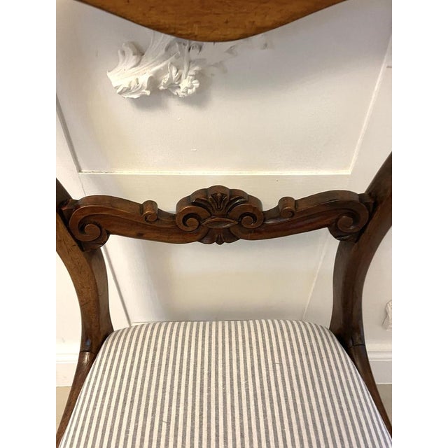 Wood Antique Victorian Rosewood Dining Chairs, 1850s, Set of 6 For Sale - Image 7 of 15