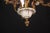 Italian Vintage Ceramic and Brass Chandelier, 1960s For Sale - Image 3 of 12