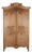 19th Century Louis XV French Armoire, Hand-Carved Pine, Circa 1880 For Sale