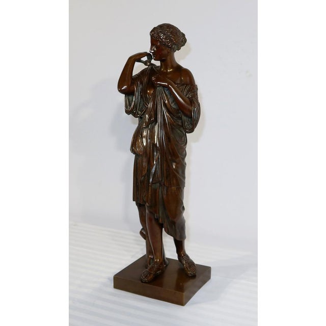 C. Sauvage after Praxitèle, Diane de Gabies, Early 1800s, Bronze For Sale - Image 3 of 18