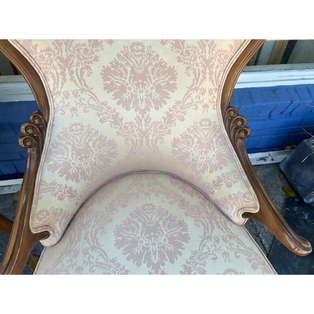 Pair of 1950s French Style Armchairs Made in Usa For Sale - Image 4 of 9