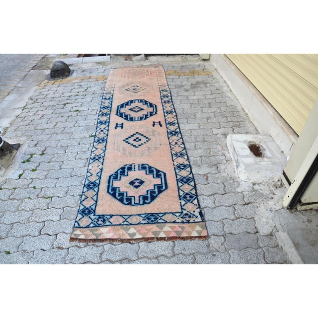 Vintage Hand Knotted Bohemian Runner For Sale - Image 11 of 11