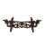Wood Chinese Brown Wood Dragon Horizontal Pen Brush Holder Display Rack For Sale - Image 7 of 7