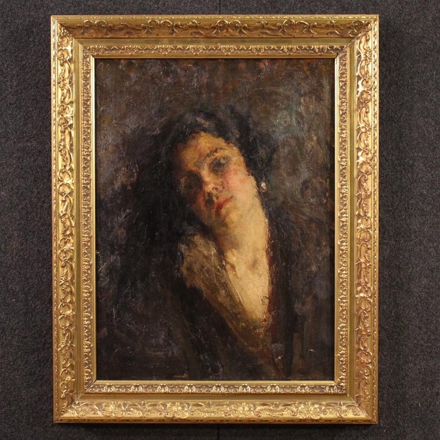 Female Portrait, 1890, Oil on Canvas, Framed For Sale - Image 16 of 16