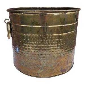 Vintage Hand-Hammered Copper Cachepot