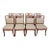 Set of 8 Kindel Winterthur Collection Mahogany and Maple Inlaid Seymour Dining Chairs For Sale