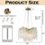 This ALOADECOR chandelier features an antique brass branch-style frame with clear crystal accents inspired by the quiet...
