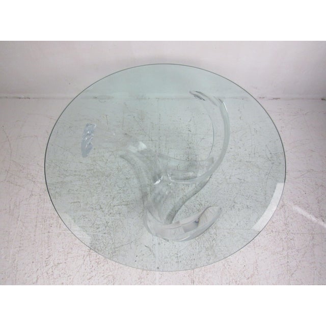 Mid-Century Modern Midcentury Knut Hesterburg Style Lucite Coffee Table For Sale - Image 3 of 7