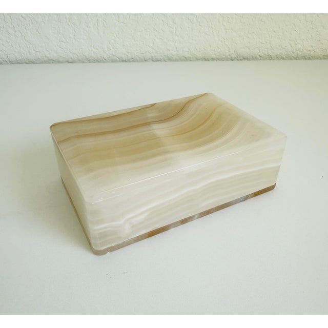 1960s Italian Zebra Banded Onyx Box For Sale In Sacramento - Image 6 of 10