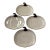 Vintage Crofton White Harvest Pumpkin Plates - A Set 4 For Sale