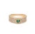 Natural 0.23 cts Zambian emerald & 0.49 cts diamond heart ring 18k gold For Sale - Image 4 of 18