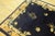 Textile 1900s Navy Floral Traditional Antique Chinese Peking Carpet Wool Knotted Rug For Sale - Image 7 of 14