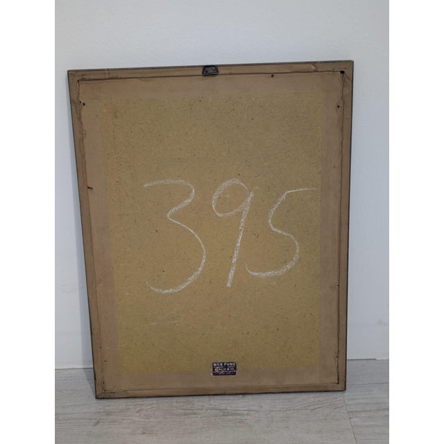 Le Baiser, Romantic Scene, 1962, Wood, Framed For Sale - Image 4 of 9