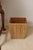 Beautiful vintage burnt rattan with wood interior waste basket. I love the scorched pattern on this bin. I've seen this...