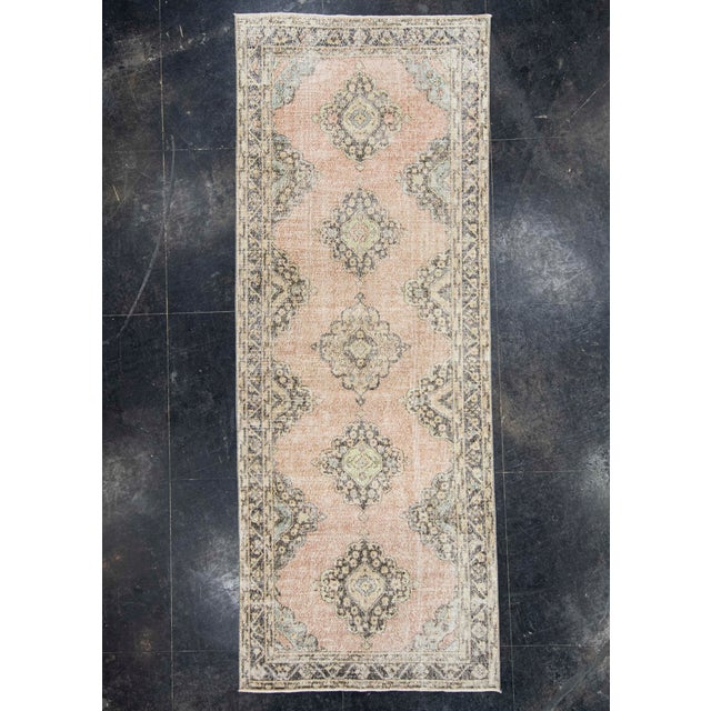 Brown Turkish Vintage Rug 4'8" x 12' #21393 For Sale - Image 8 of 8