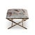 Traditional Lauderdale Brass Bamboo Leg Bench, Herons For Sale - Image 3 of 7